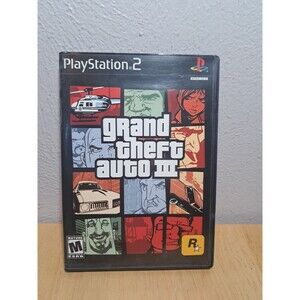 Grand Theft Auto III, 2001, PS2 Playstation 2 With Manual/Map
